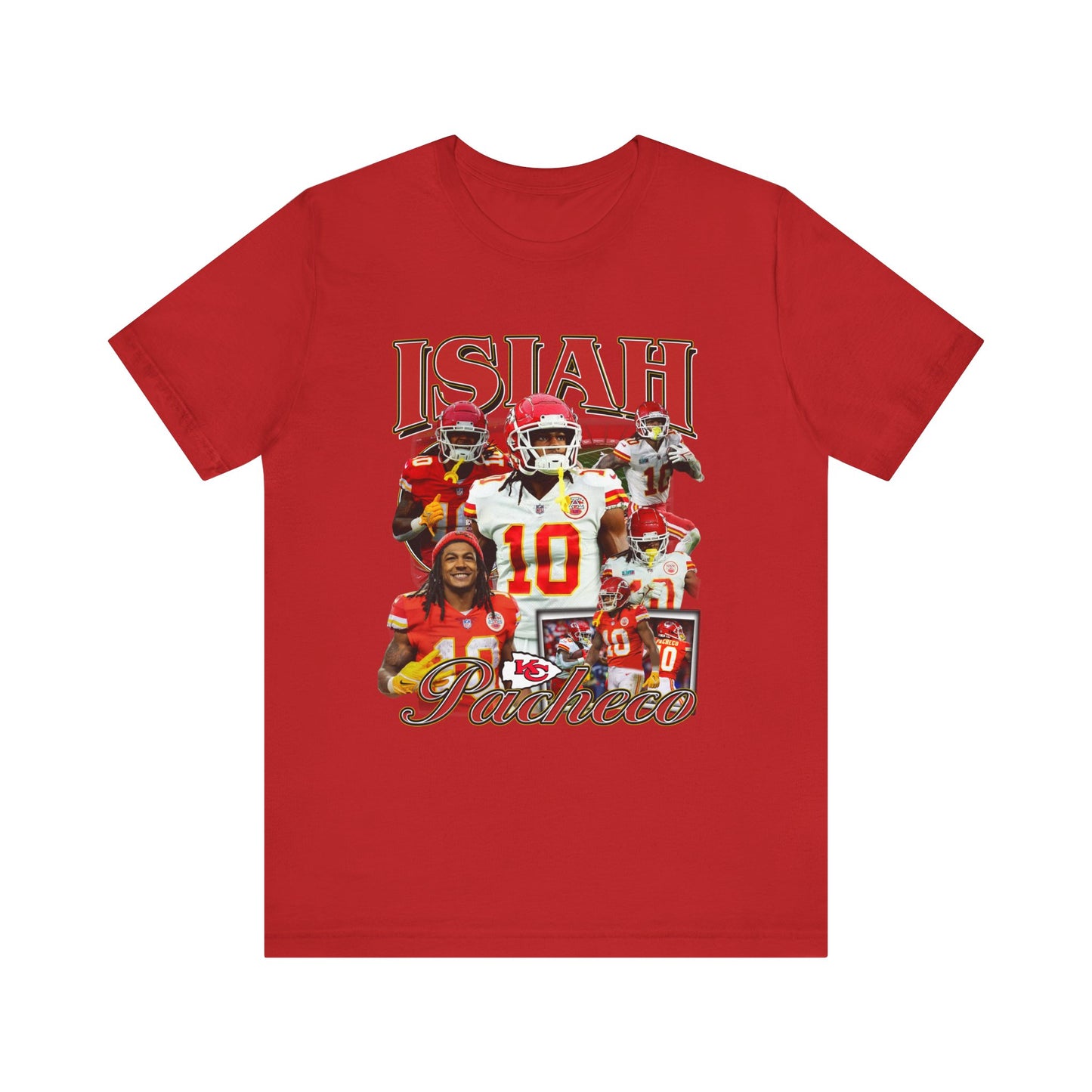 Vintage 90s Football Bootleg Style T-Shirt, ISIAH PACHECO Unisex Tee Shirt