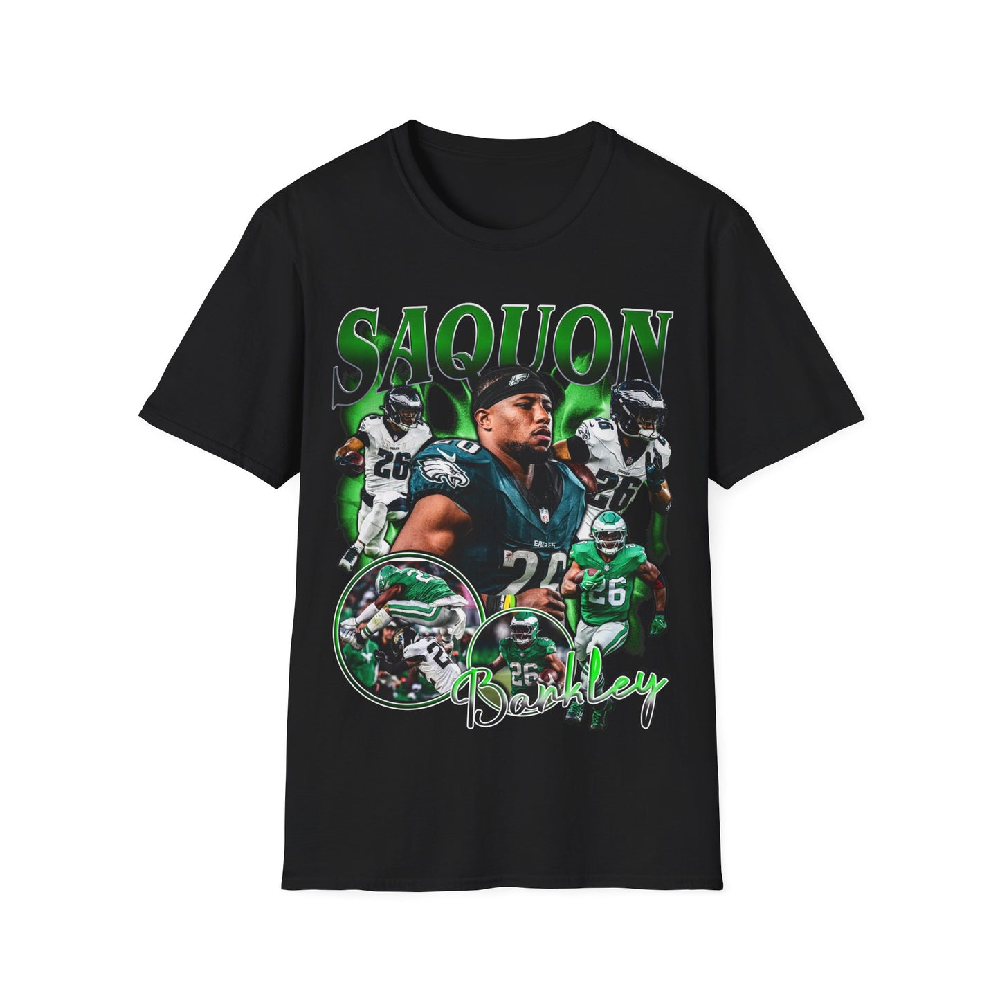 Vintage 90s Football Bootleg Style T-Shirt, SAQUON Vintage Retro Football Shirt Unisex Graphic Tee Shirt