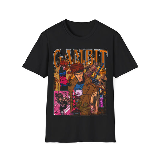 Vintage 90s Superheroes Bootleg Style T-Shirt, GAMBIT Graphic Tee, Retro Superheroes Shirt Unisex Graphic Tee