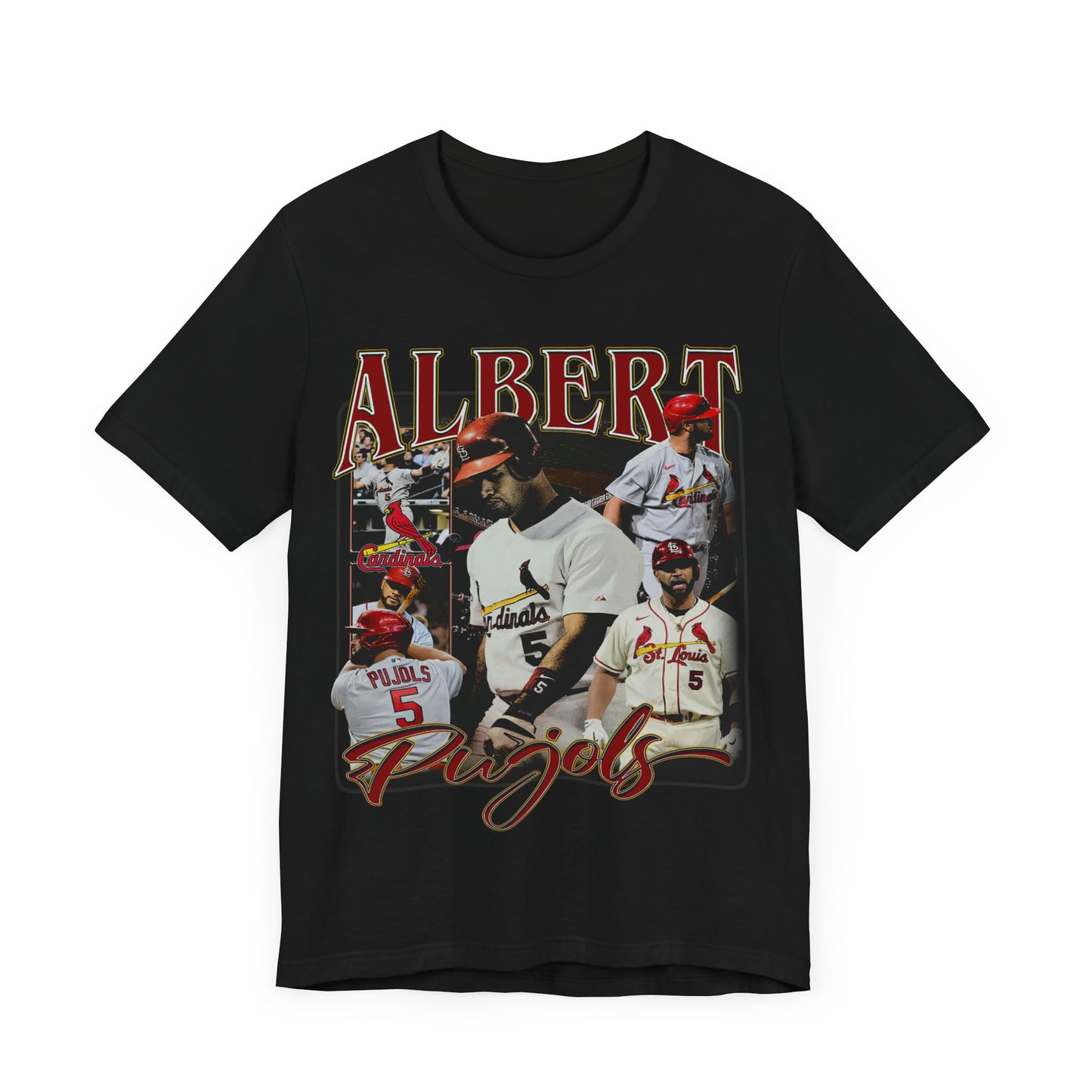 Vintage 90s Baseball Bootleg Style T-Shirt ALBERT PUJOLS Unisex Graphic Tee