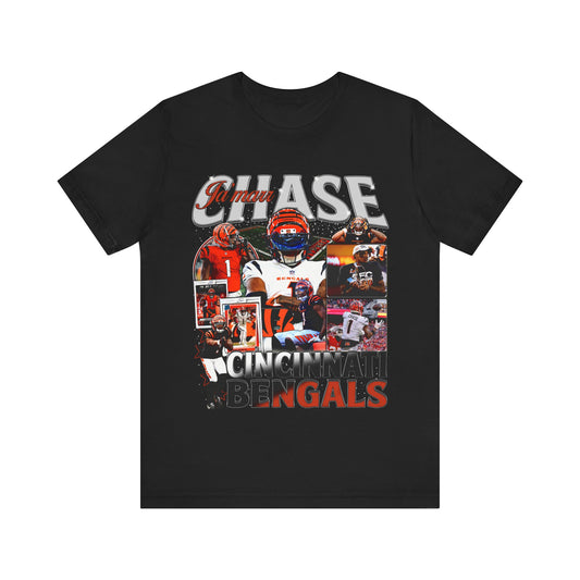 Vintage 90s Football Bootleg Style T-Shirt JAMARR CHASE Unisex Graphic Tee Shirt