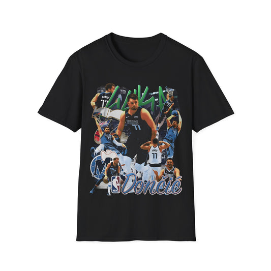 Vintage 90s Basketball Bootleg Style T-Shirt, LUKA MAGIC DONCIC Graphic Tee, Retro Basketball Shirt Unisex Graphic Tee