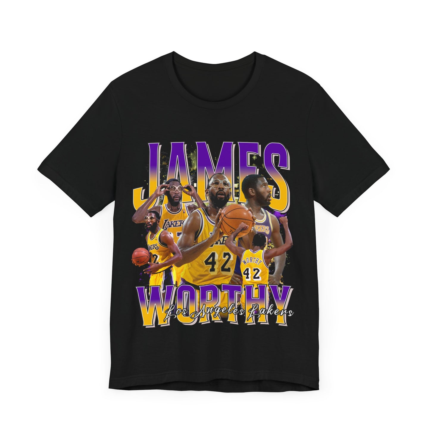 Vintage 90s Basketball Bootleg Style T-Shirt JAMES WORTHY 90s Unisex Graphic Tee