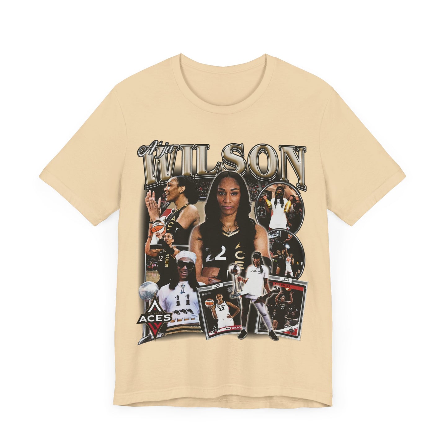 Vintage 90s Basketball Bootleg Style TShirt AJA WILSON 90s Unisex Graphic Tee