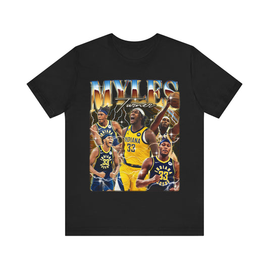 Vintage 90s Basketball Bootleg Style T-Shirt, MYLES TURNER Unisex Graphic Tee