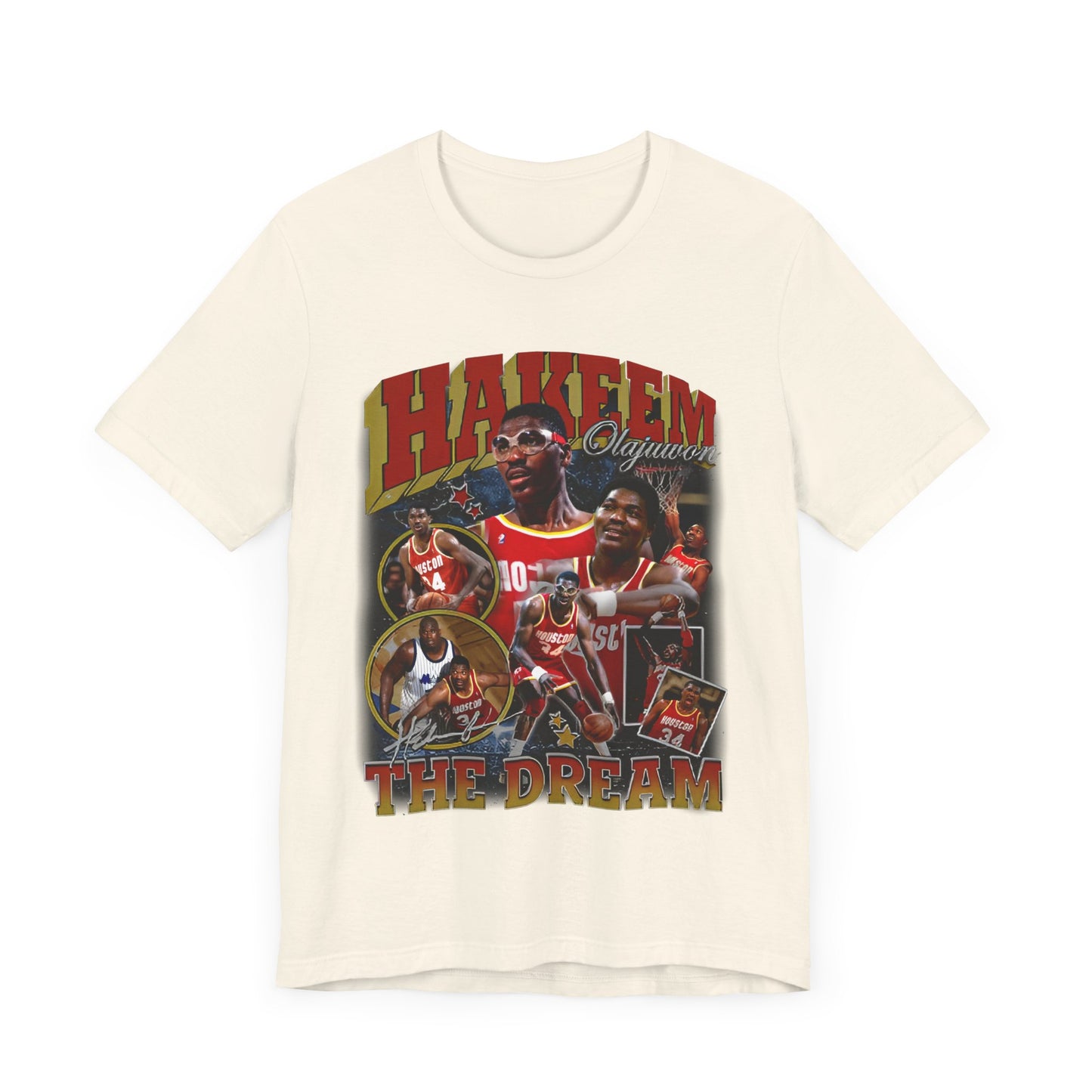 Vintage 90s Basketball Bootleg Style TShirt HAKEEM OLAJUWON Unisex Graphic Tee