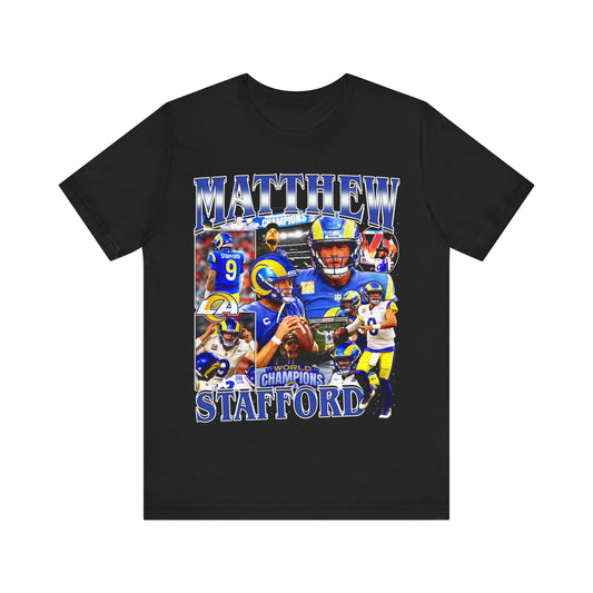 Vintage 90s Football Bootleg Style TShirt MATTHEW STAFFORD Unisex Graphic Tee