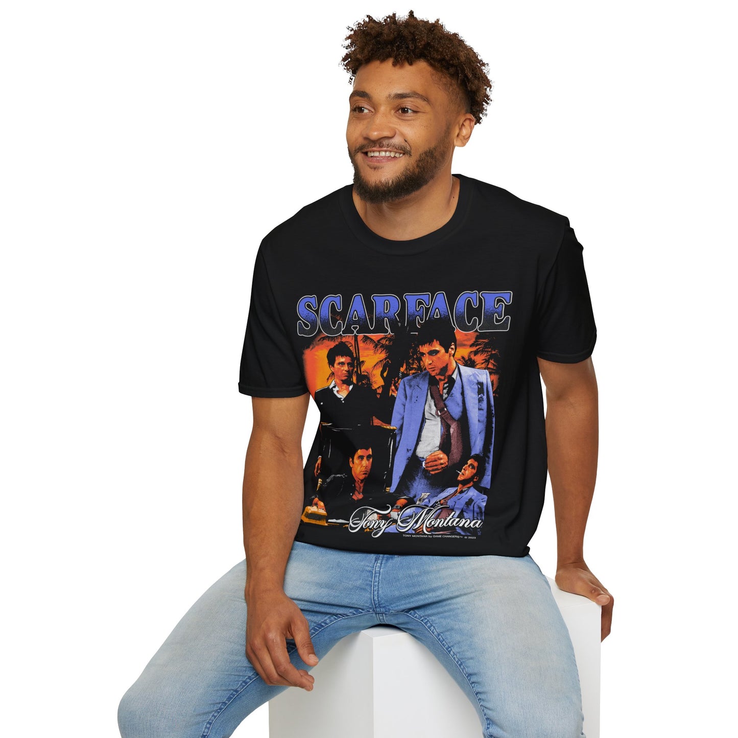 Vintage 90s Pop Culture Bootleg Style T-Shirt, SCARFACE Retro Shirt Unisex Graphic Tee