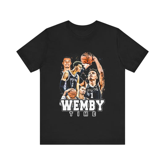 Vintage 90s Basketball Bootleg Style T-Shirt WEMBY TIME Unisex Graphic Tee