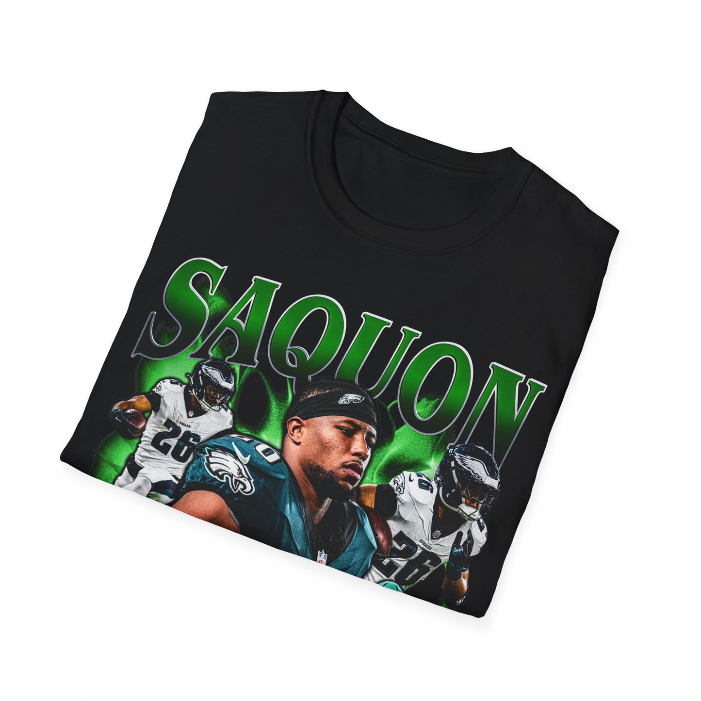 Vintage 90s Football Bootleg Style T-Shirt, SAQUON Vintage Retro Football Shirt Unisex Graphic Tee Shirt