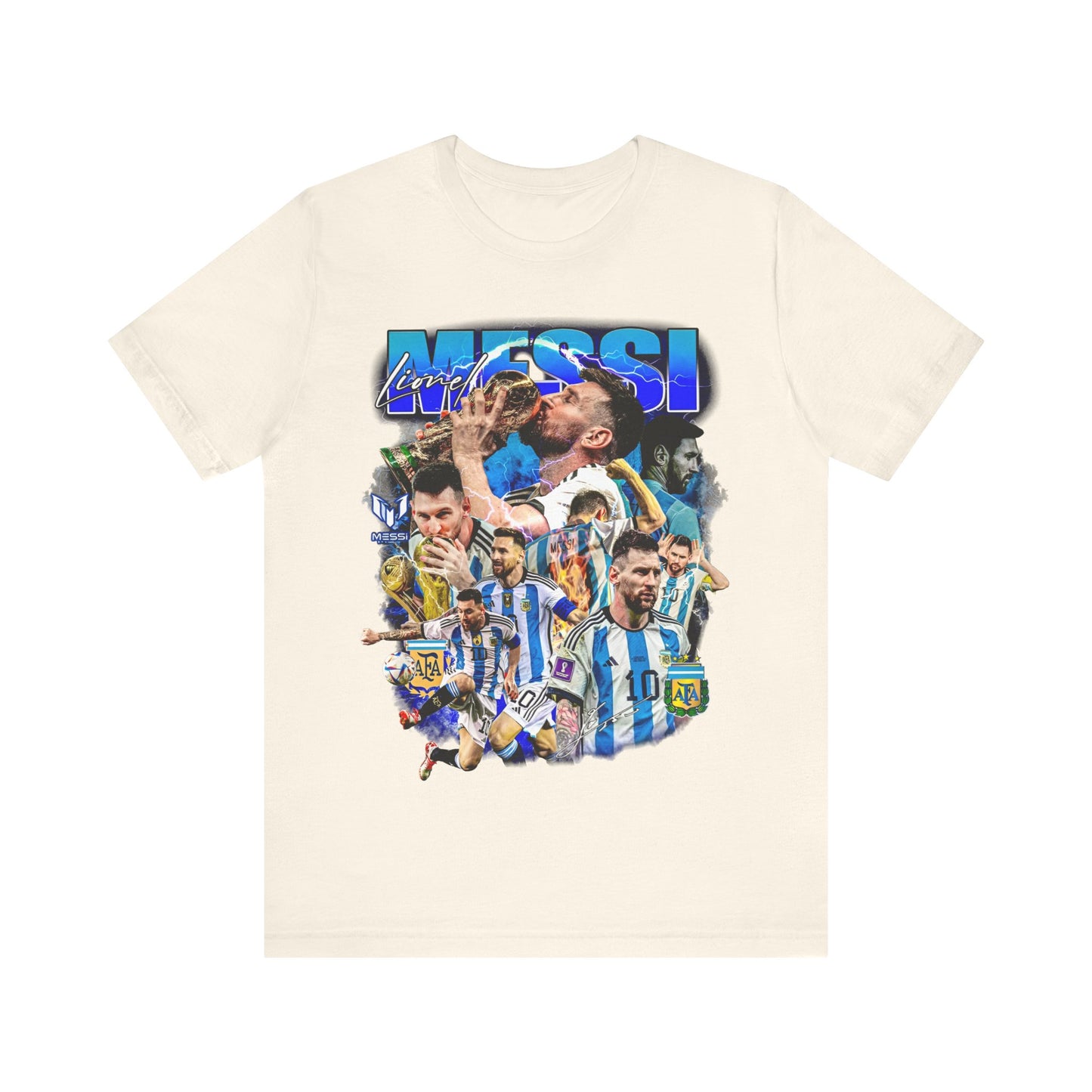 Vintage 90s Soccer Bootleg Style T-Shirt LIONEL MESSI Unisex Graphic Tee Shirt