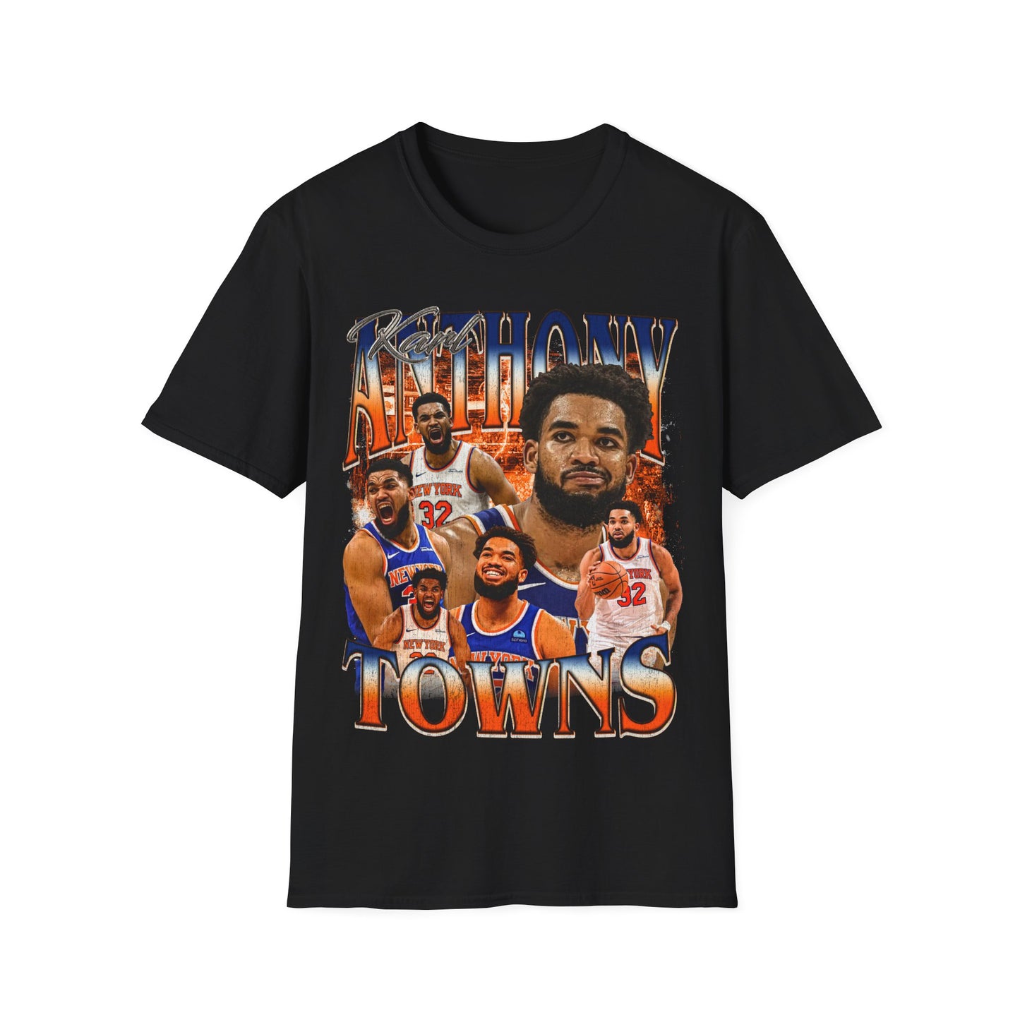Vintage 90s Basketball Bootleg Style T-Shirt, KARL ANTHONY TOWNS Retro Basketball Shirt Unisex Graphic Tee