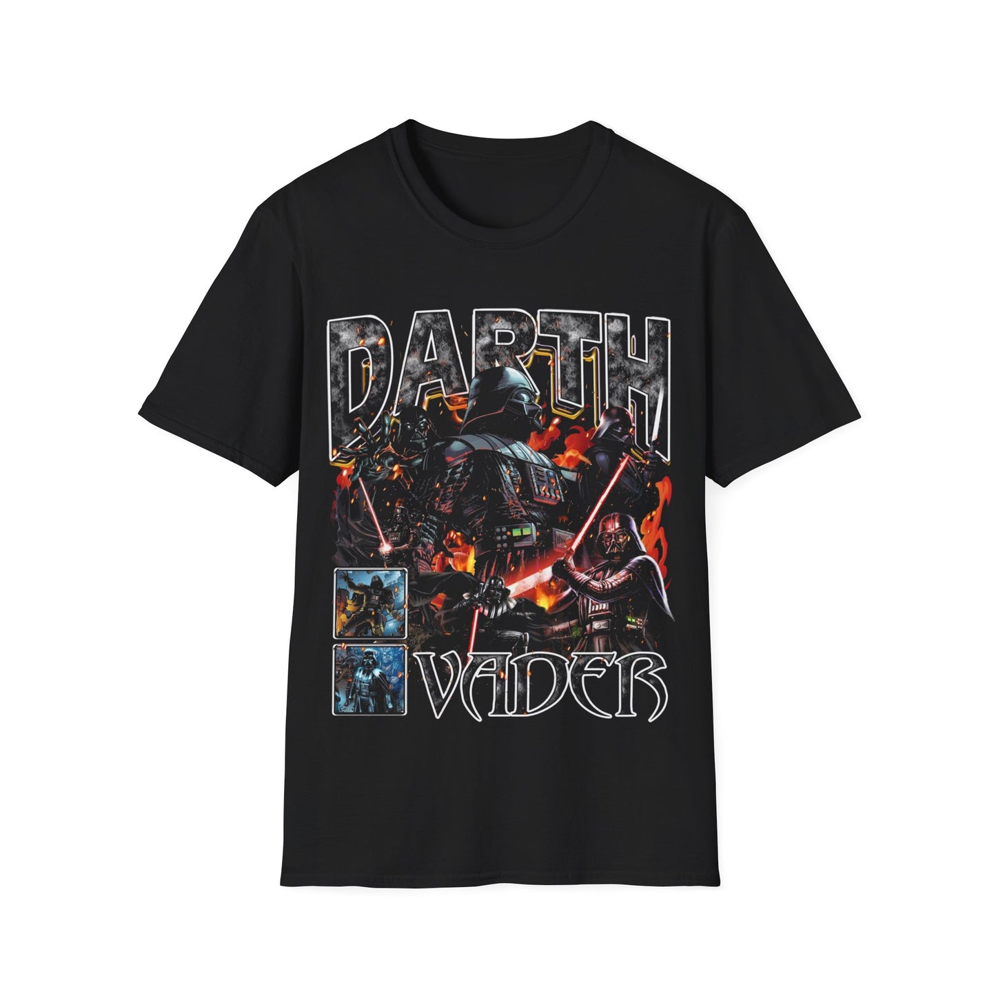 Vintage 90s Pop Culture Bootleg Style T-Shirt, DARTH VADER Retro Pop Culture Shirt Unisex Graphic Tee