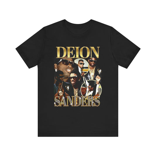 Vintage 90s Football Bootleg Style T-Shirt, DEION SANDERS Unisex Tee Shirt