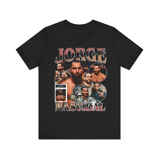 Vintage 90s Bootleg Style T-Shirt, Fighter JORGE MASDIVAL Unisex Tee Shirt