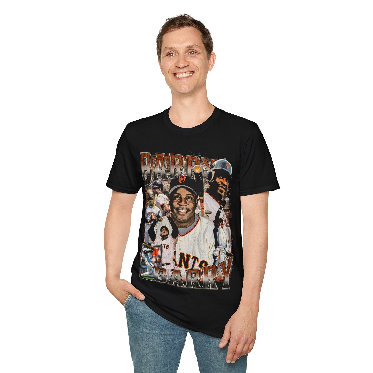 Vintage 90s Baseball Bootleg Style T-Shirt, BARRY BONDS Retro Baseball Shirt Unisex Graphic Tee
