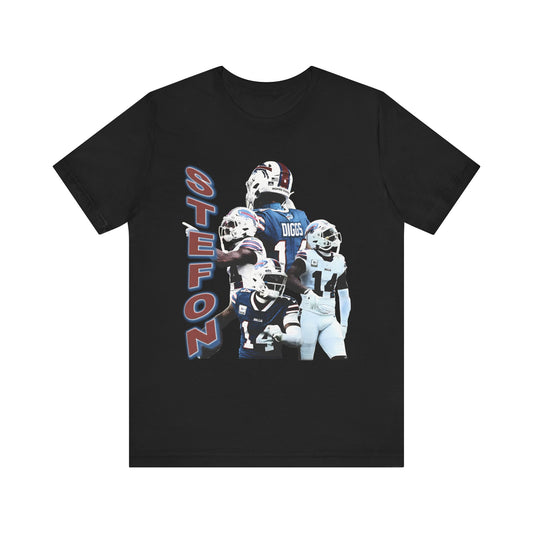 Vintage 90s Football Bootleg Style T-Shirt STEFON DIGGS Unisex Graphic Tee Shirt