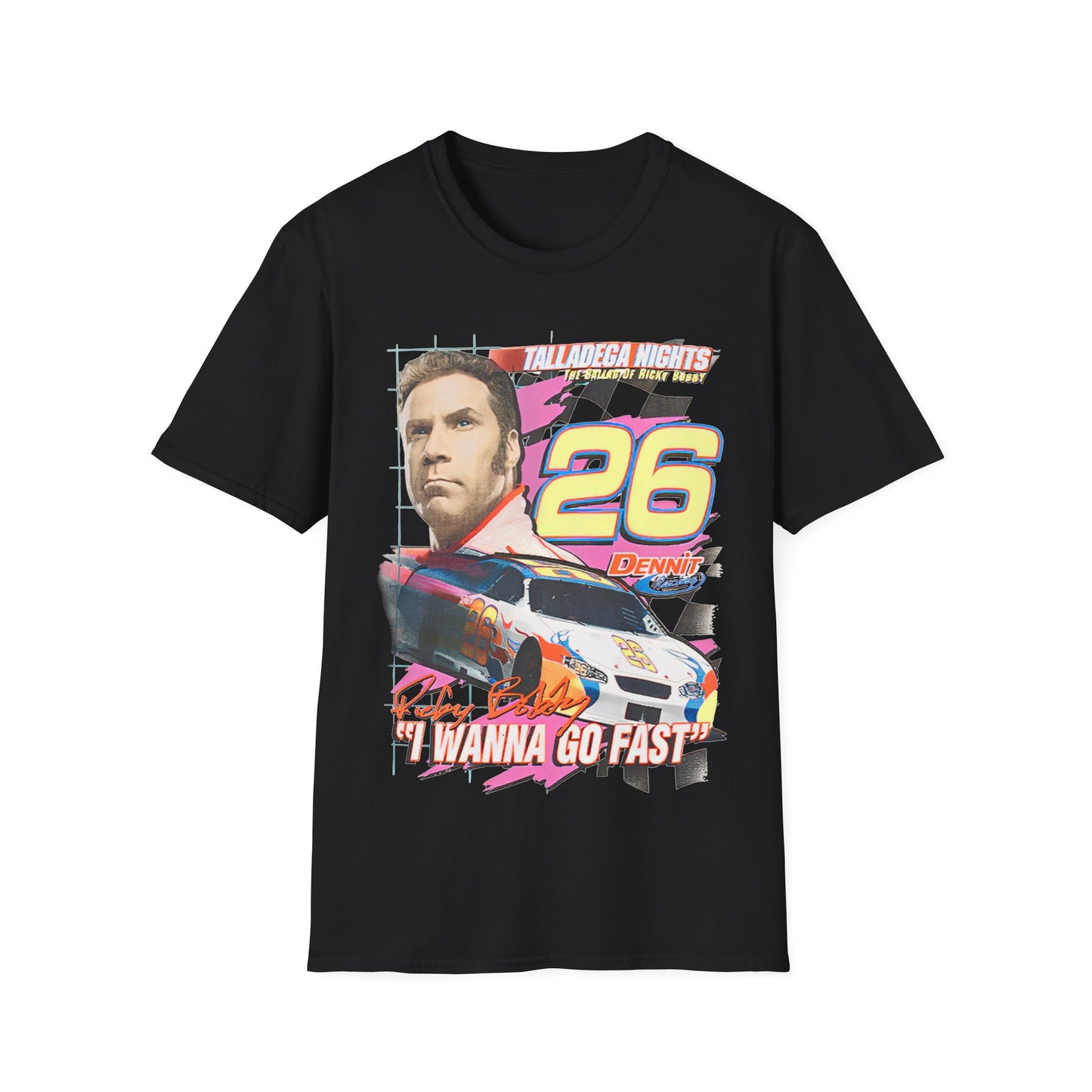 Vintage 90s Racing Bootleg Style T-Shirt, RICKY BOBBY Graphic Tee, Retro Racing Shirt Unisex Graphic Tee Shirt