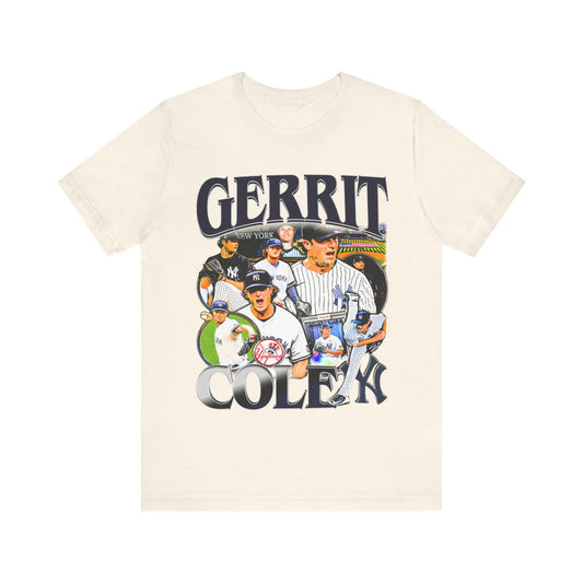 Vintage 90s Baseball Bootleg Style T-Shirt GERRIT COLE Unisex Graphic Tee Shirt