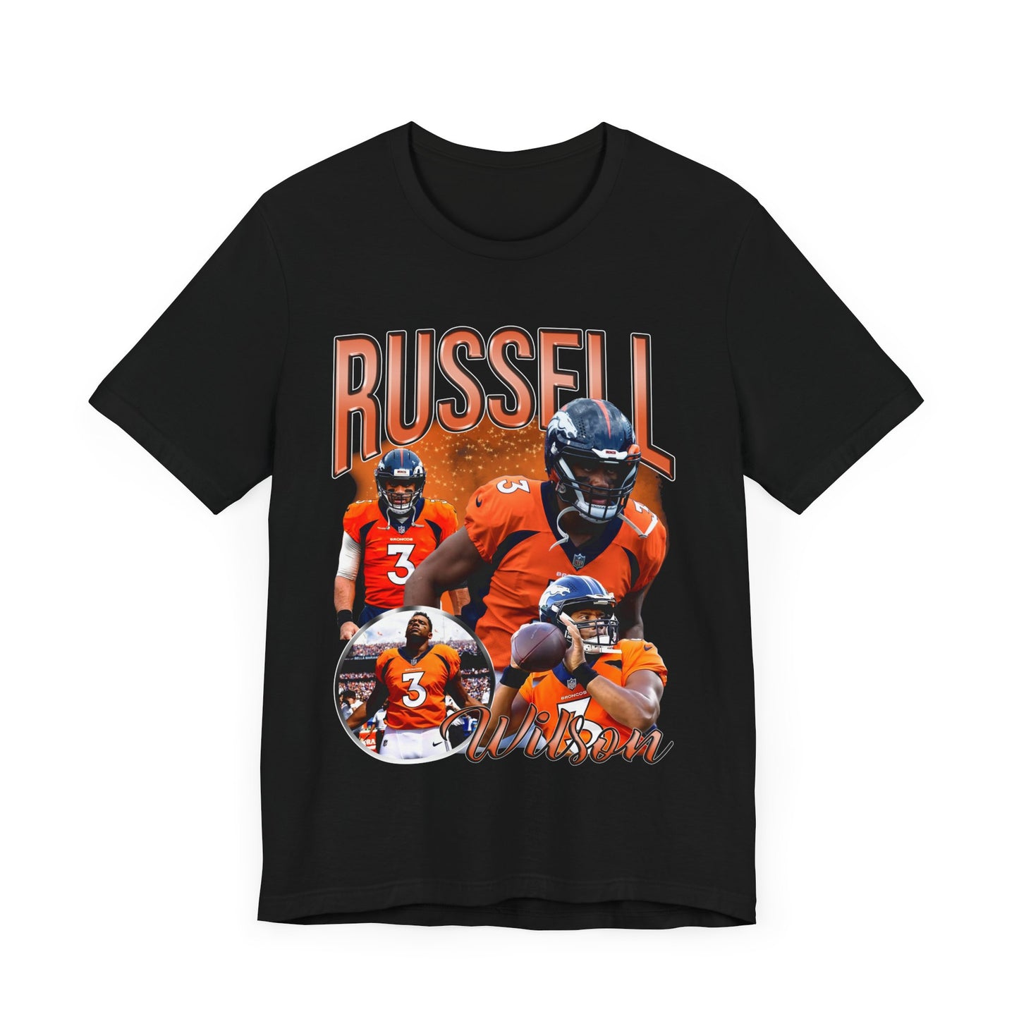 Vintage 90s Football Bootleg Style TShirt RUSSELL WILSON Unisex Graphic Tee