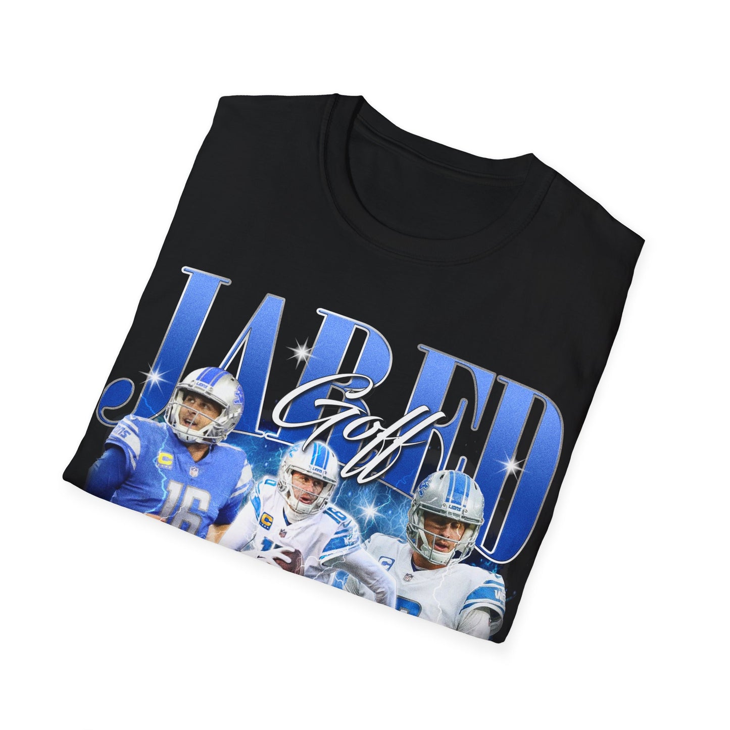 Vintage 90s Football Bootleg Style T-Shirt, JARED GOFF Vintage Graphic Tee, Retro Football Shirt Unisex Graphic Tee Shirt