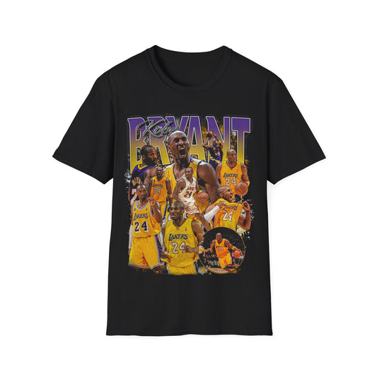 Vintage 90s Basketball Bootleg Style T-Shirt, KOBE BRYANT MAMBA Graphic Tee, Retro Basketball Shirt Unisex Graphic Tee