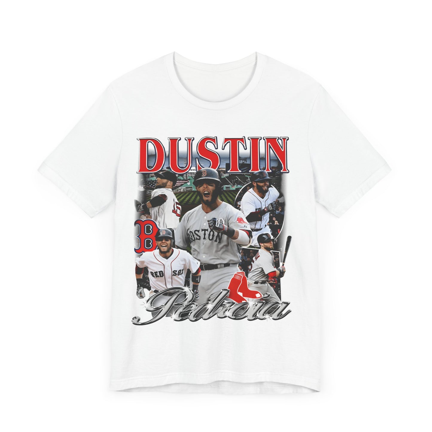Vintage 90s Baseball Bootleg Style T-Shirt DUSTIN PEDROIA Unisex Graphic Tee