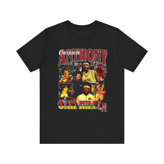 Vintage 90s Basketball Bootleg Style T-Shirt CARMELO ANTHONY Oak Hill Unisex Tee