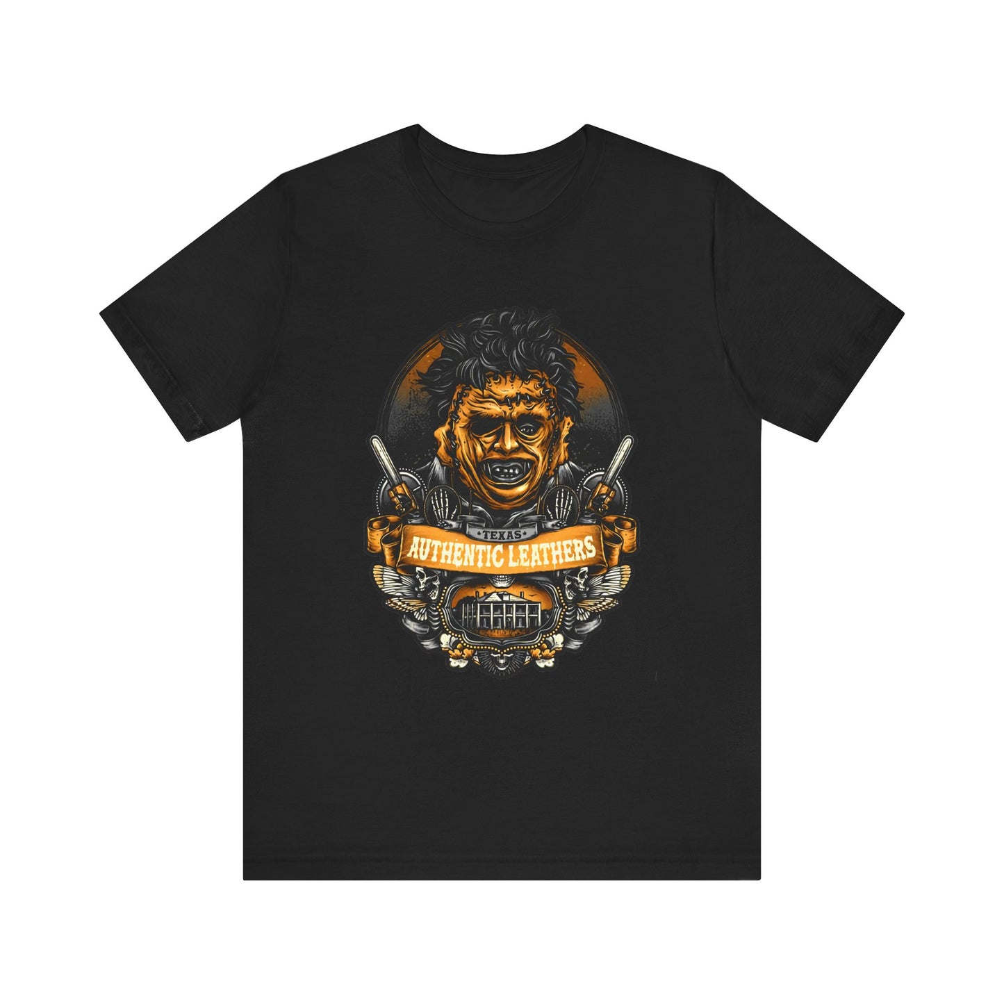 LEATHER FACE HALLOWEEN Unisex Jersey Short Sleeve Tee