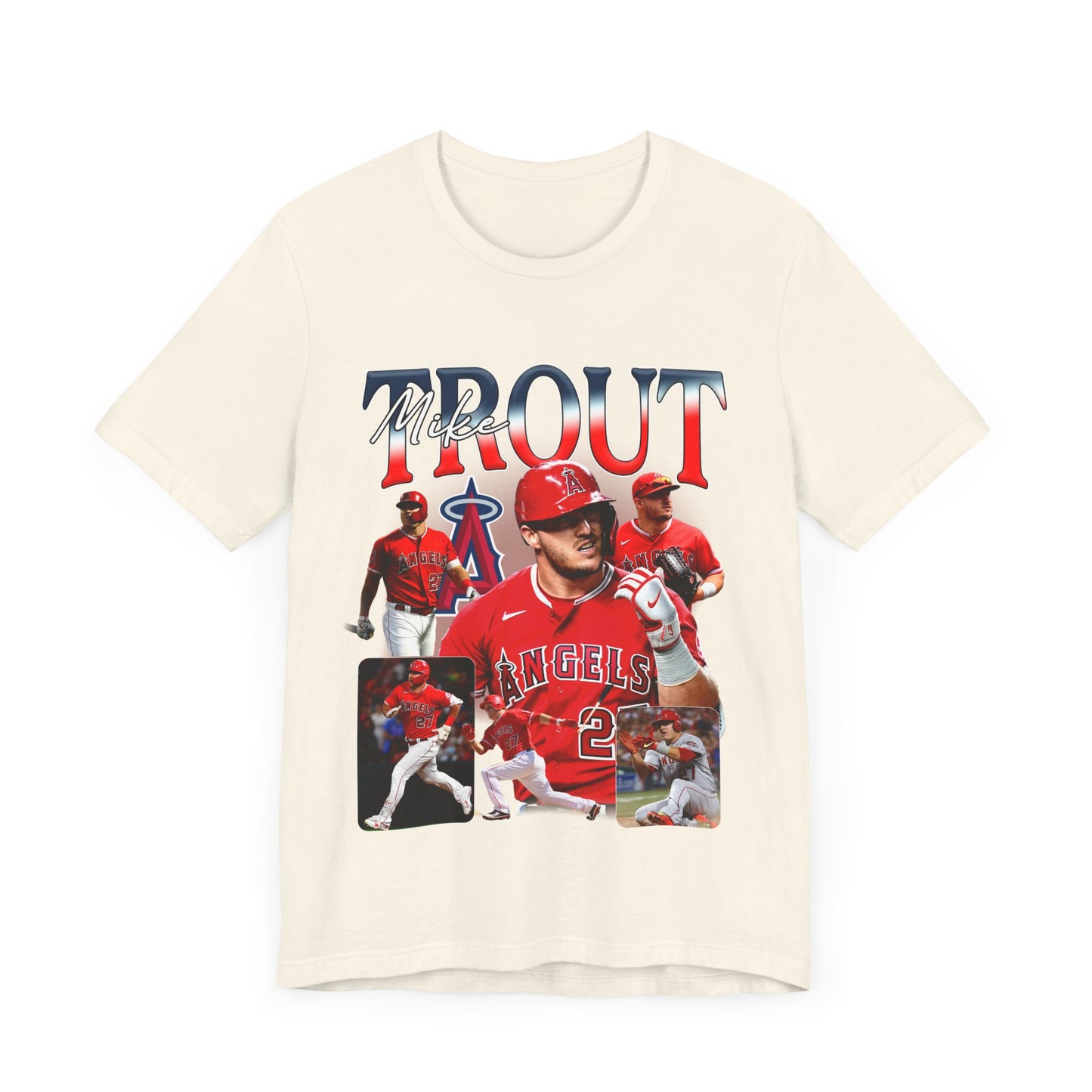 Vintage 90s Baseball Bootleg Style T-Shirt MIKE TROUT 90s Unisex Graphic Tee