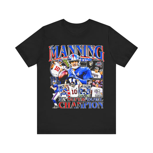 Vintage 90s Football Bootleg Style T-Shirt ELI MANNING Unisex Graphic Tee Shirt