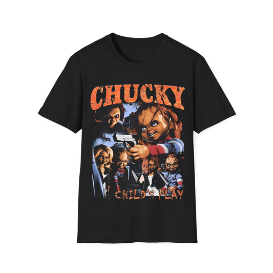Vintage 90s Pop Culture Bootleg Style T-Shirt, CHUCKY Retro Shirt Unisex Graphic Tee