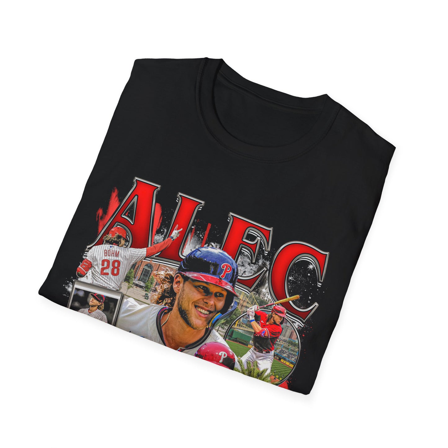 Vintage 90s Baseball Bootleg Style T-Shirt, ALEC BOHM Vintage Graphic Tee, Retro Baseball Shirt Unisex Graphic Tee