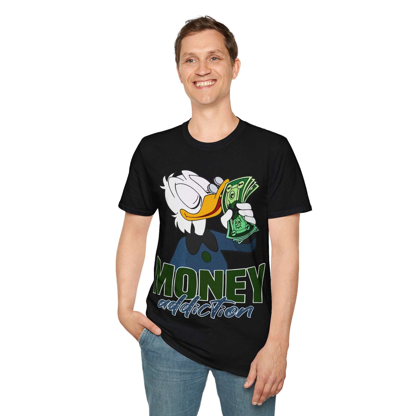 MONEY ADDICTION PREMIUM STREETWEAR Unisex Softstyle T-Shirt