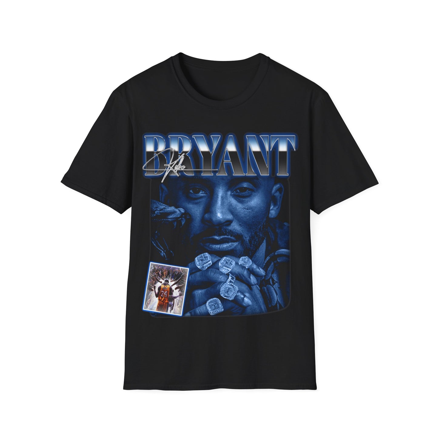Vintage 90s Basketball Bootleg Style T-Shirt KOBE Portrait Graphic Tee, Retro Basketball Shirt Unisex Graphic Tee