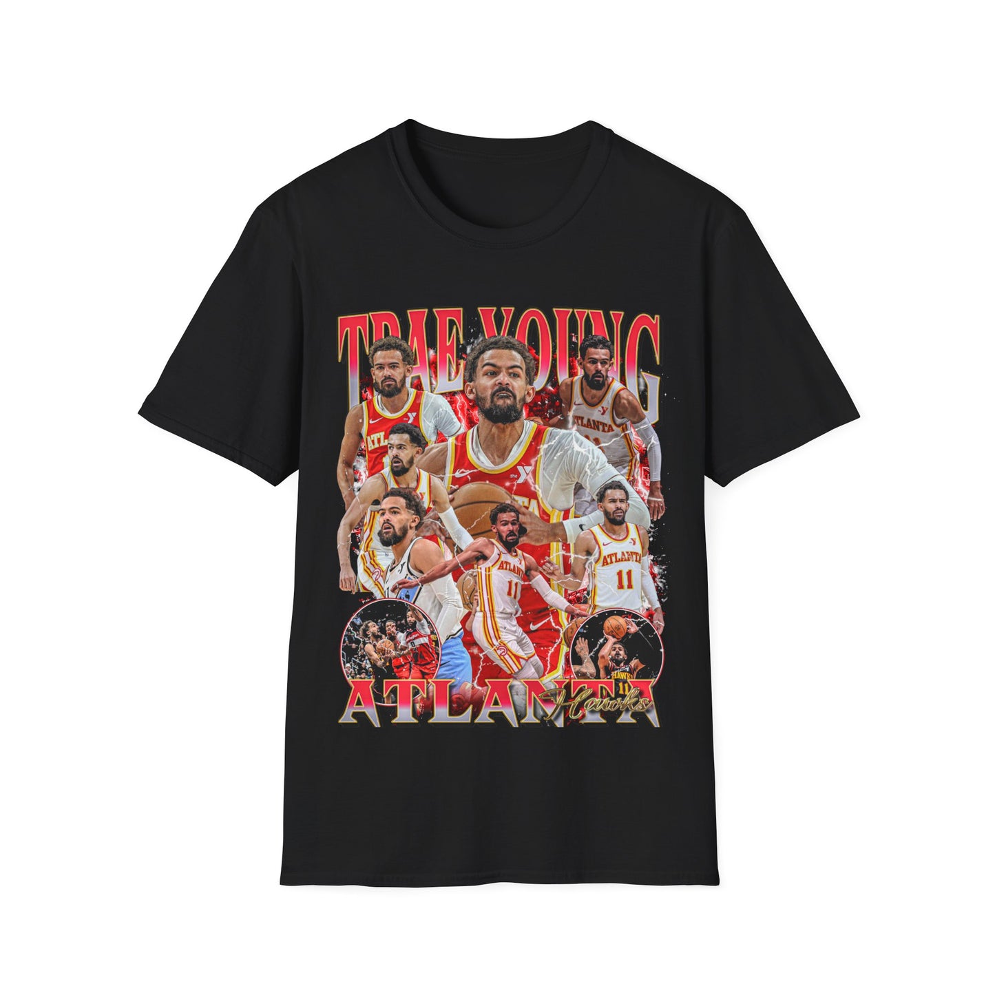 Vintage 90s Basketball Bootleg Style T-Shirt, TRAE YOUNG Retro Basketball Shirt Unisex Graphic Tee