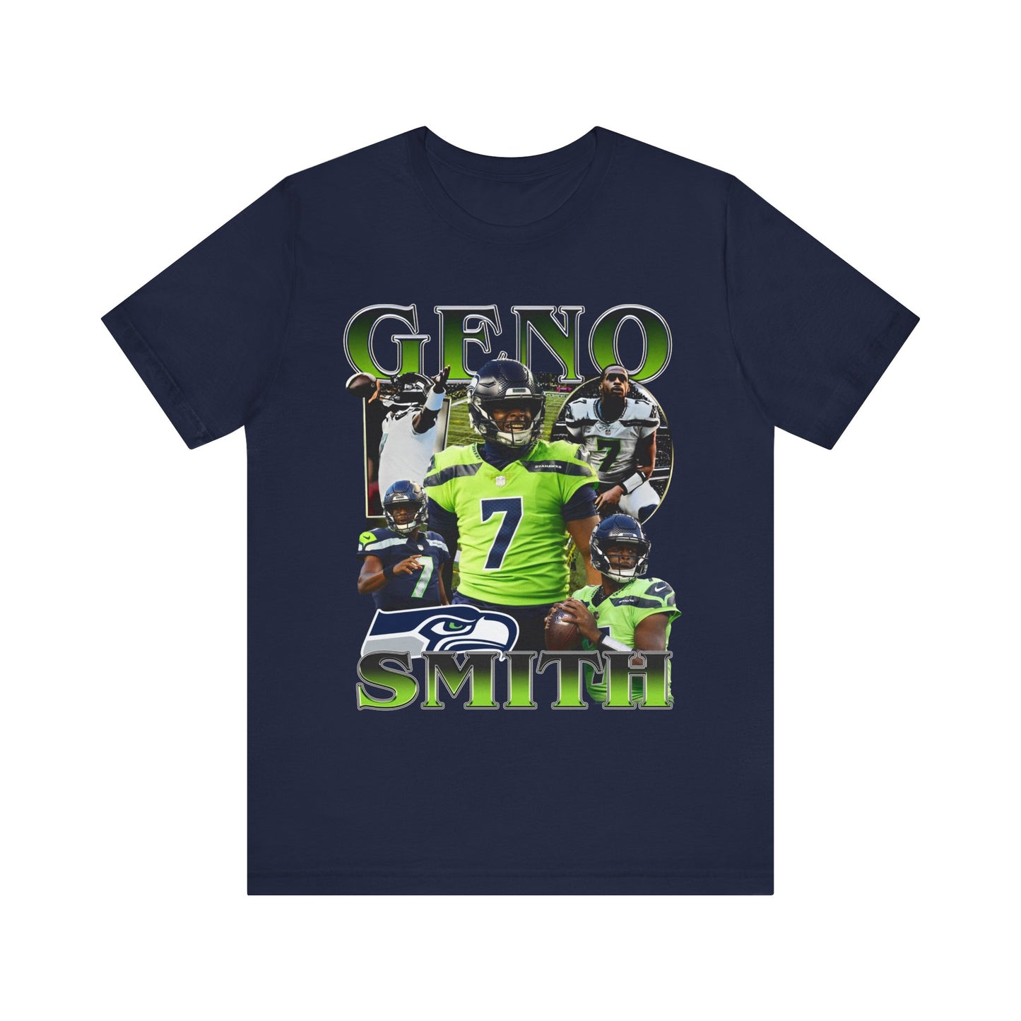 Vintage 90s Football Bootleg Style TShirt GENO SMITH Unisex Graphic Tee Shirt