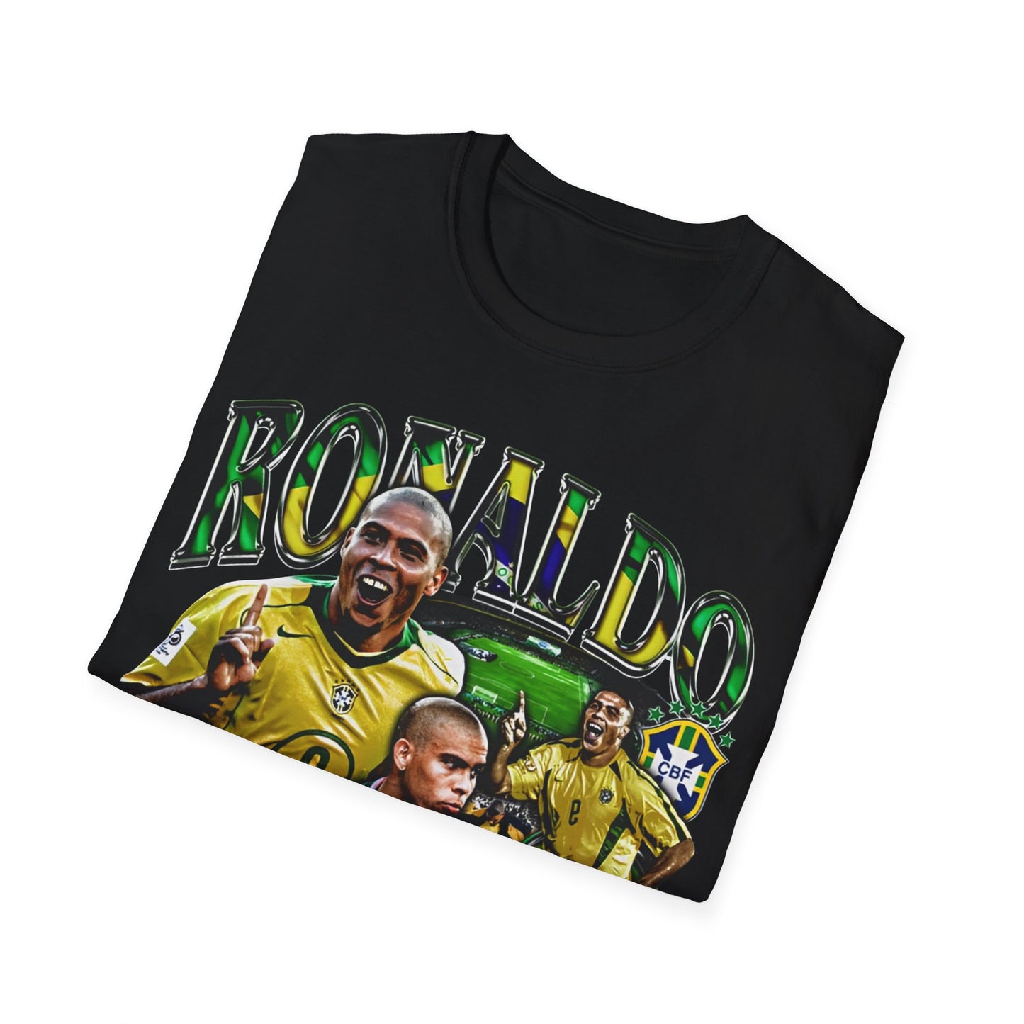 Vintage 90s Soccer Bootleg Style T-Shirt RONALDO FENOMENO Graphic Tee, Retro Soccer Shirt Unisex Graphic Tee