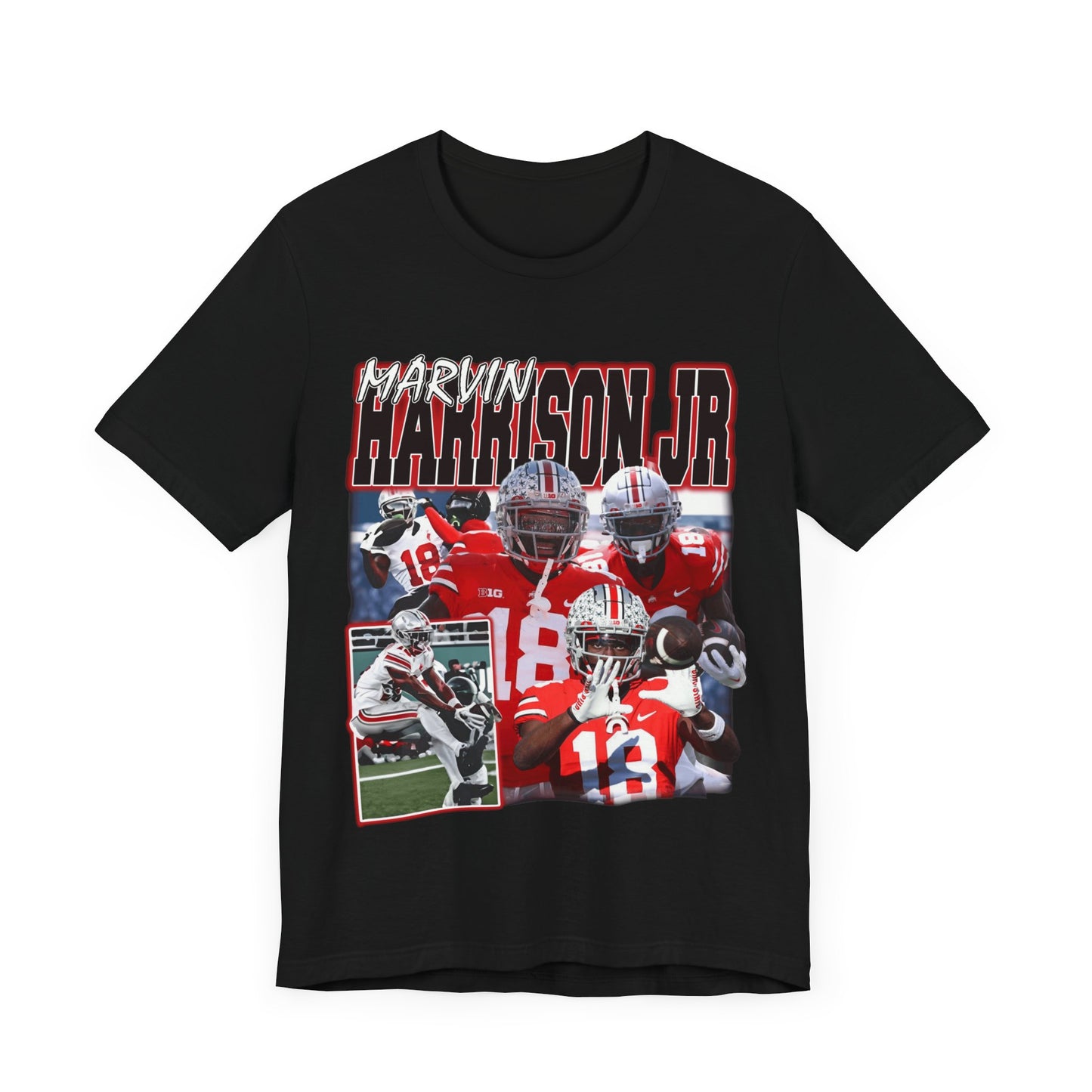 Vintage 90s Football Bootleg Style T-Shirt MARVIN HARRISON JR Unisex Tee Shirt