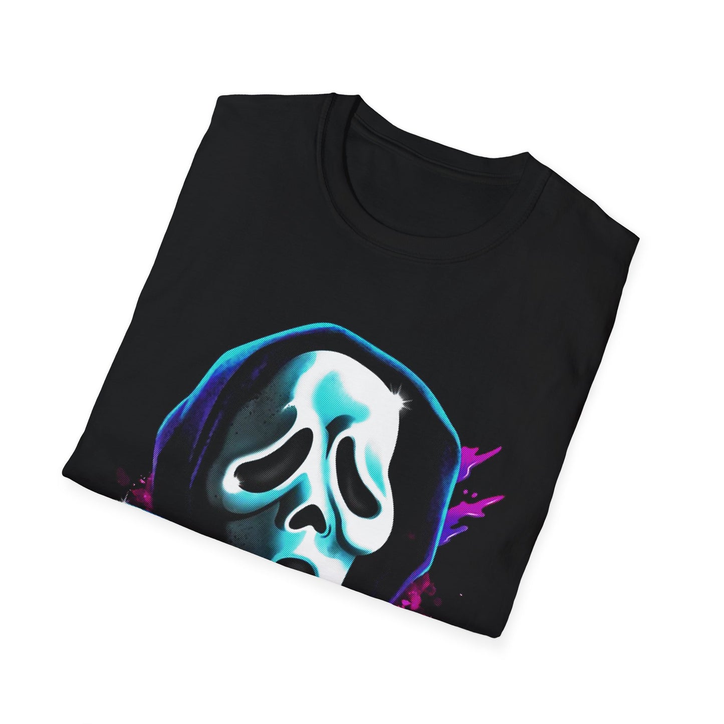 HALLOWEEN SCREAM BIG FACE Unisex Softstyle T-Shirt