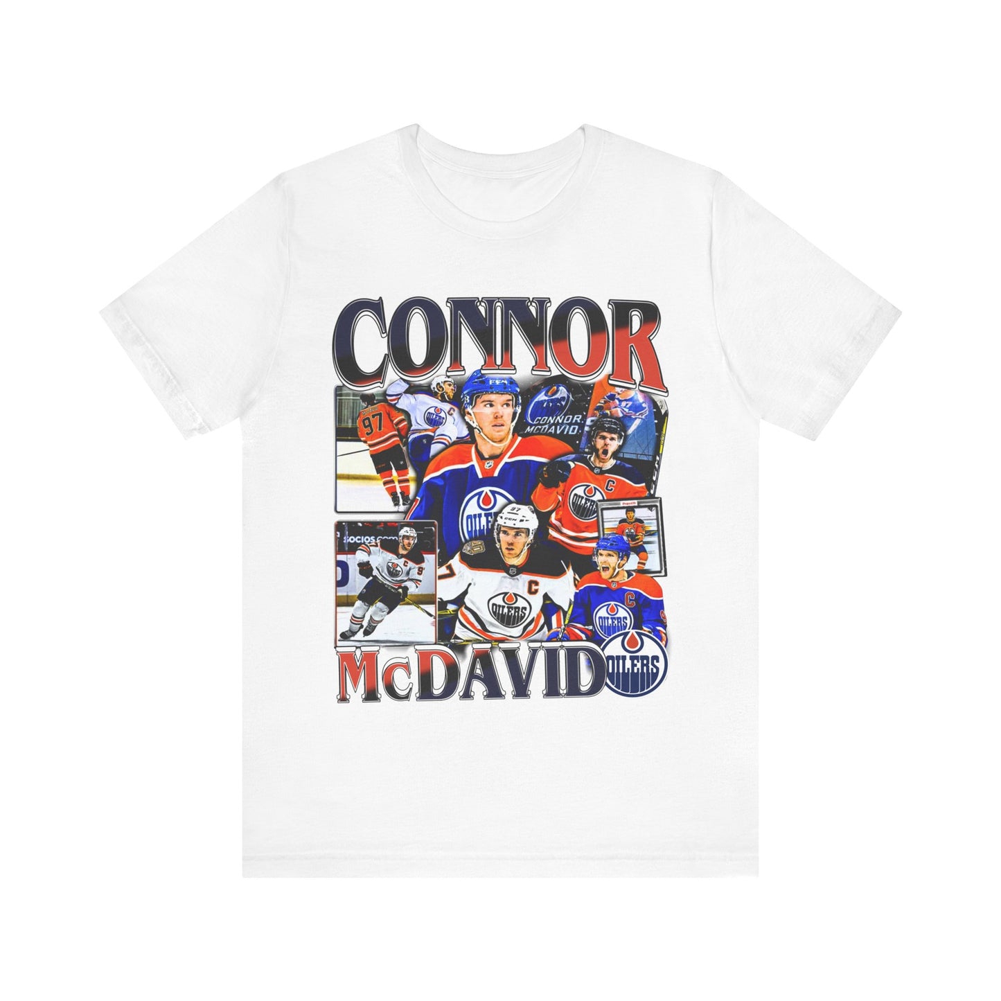 Vintage 90s Hockey Bootleg Style T-Shirt, CONNOR MCDAVID Graphic Tee, Retro Hockey Shirt Unisex Graphic Tee