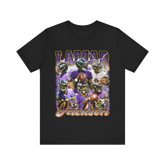 Vintage 90s Football Bootleg Style T-Shirt LAMAR JACKSON 90s Unisex Graphic Tee