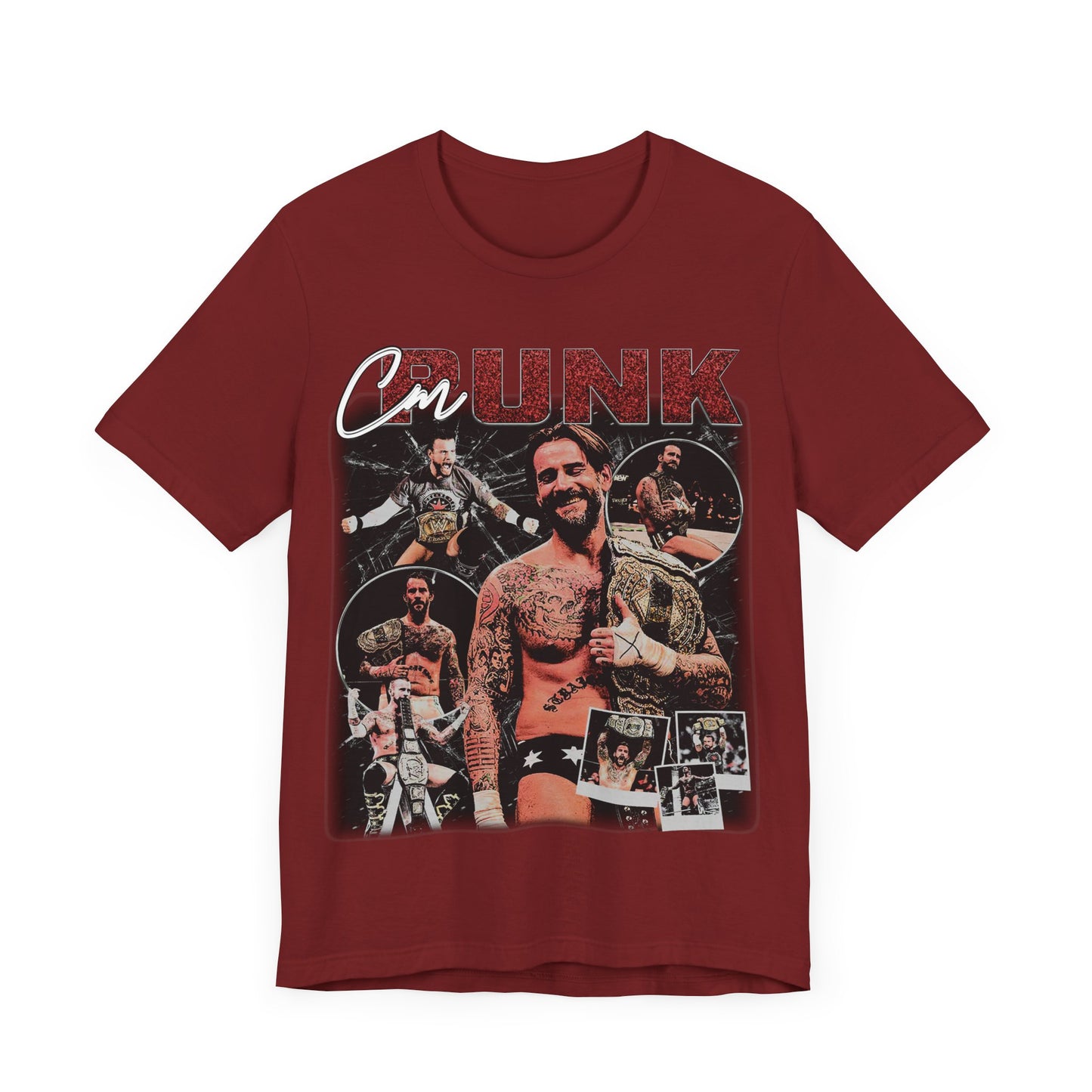 Vintage 90s Fighter Bootleg Style TShirt CM PUNK Unisex Graphic Tee