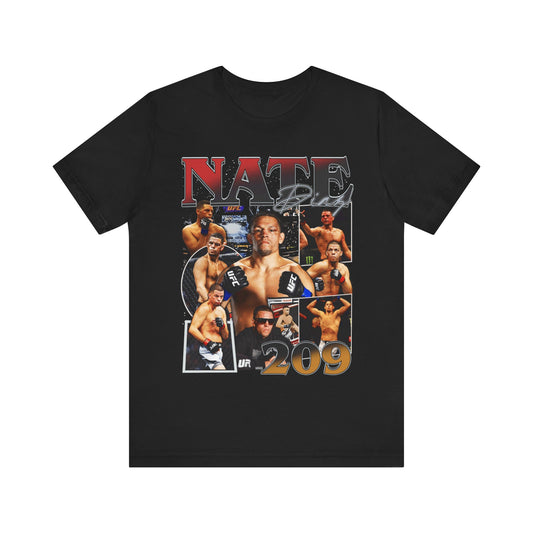 Vintage 90s Bootleg Style T-Shirt, Fighter NATE DIAZ Unisex Graphic Tee Shirt