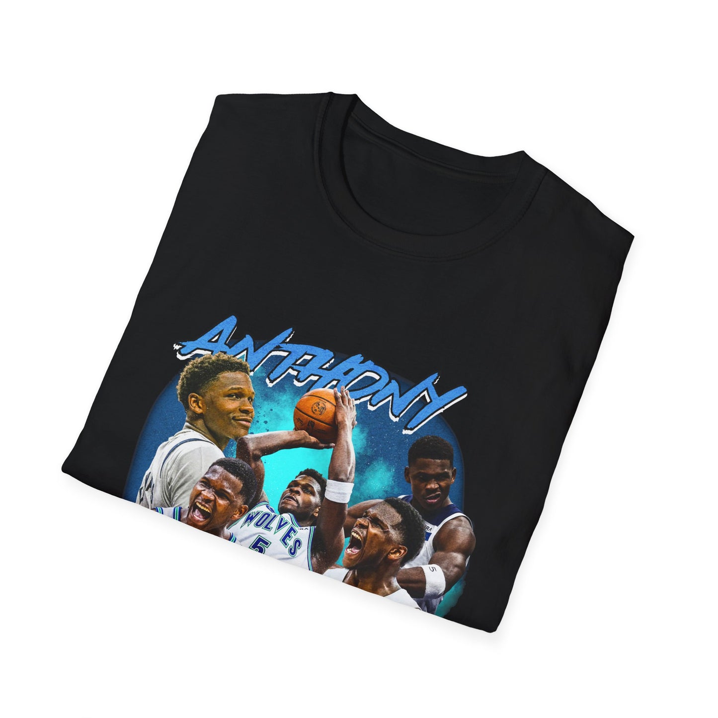 Vintage 90s Basketball Bootleg Style T-Shirt ANTHONY EDWARDS 5 Graphic Tee, Retro Basketball Shirt Unisex Graphic Tee