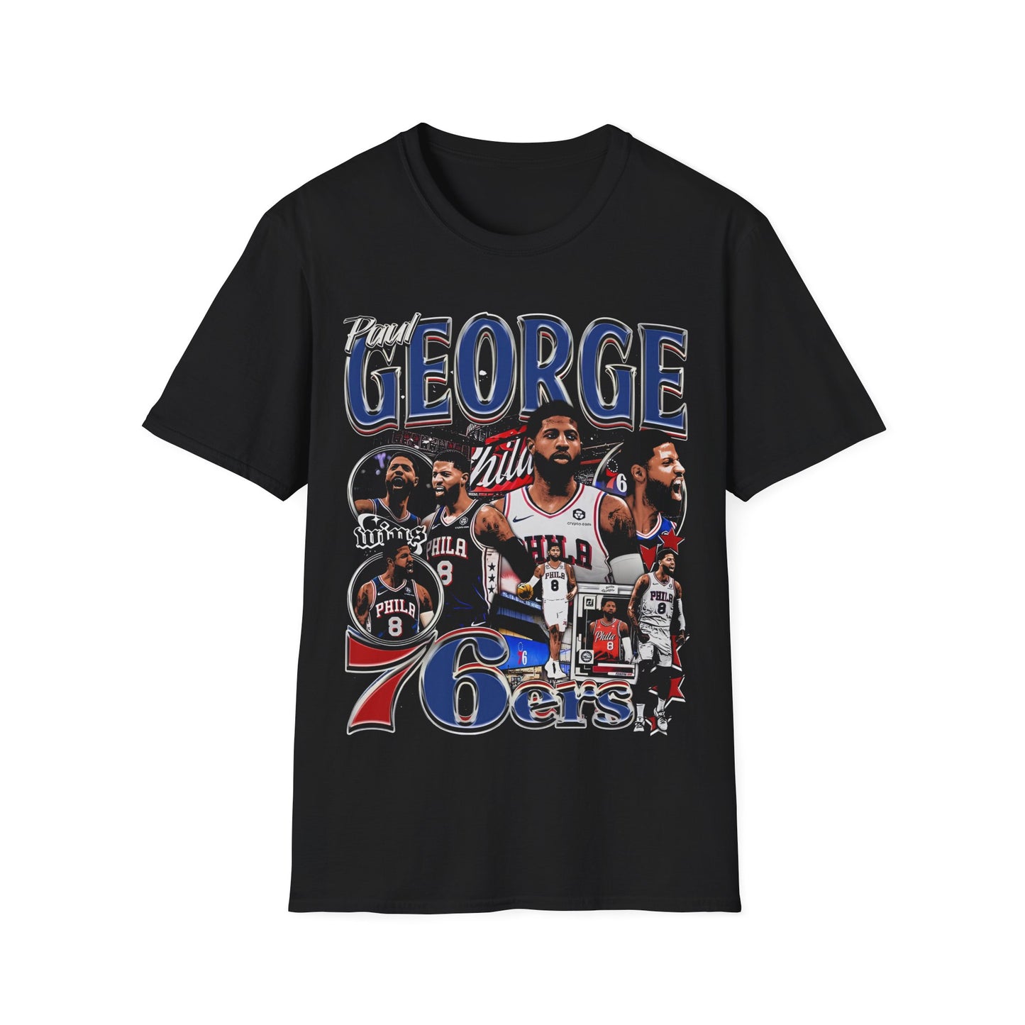 Vintage 90s Basketball Bootleg Style T-Shirt, PAUL GEORGE Retro Basketball Shirt Unisex Graphic Tee