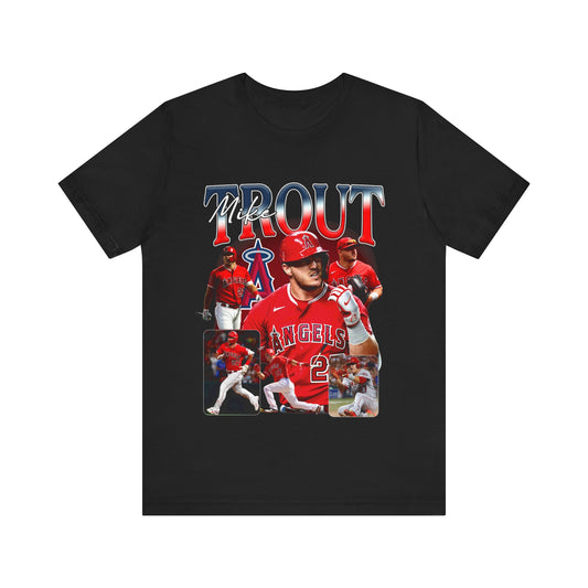 Vintage 90s Baseball Bootleg Style T-Shirt MIKE TROUT 90s Unisex Graphic Tee