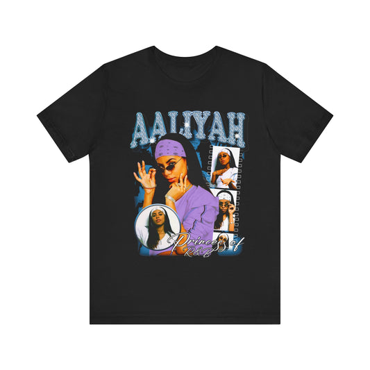 Vintage 90s Rap Bootleg Style T-Shirt AALIYAH 90s Unisex Graphic Tee Shirt
