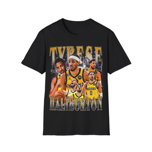 Vintage 90s Basketball Bootleg Style T-Shirt, TYRESE HALIBURTON Retro Basketball Shirt Unisex Graphic Tee