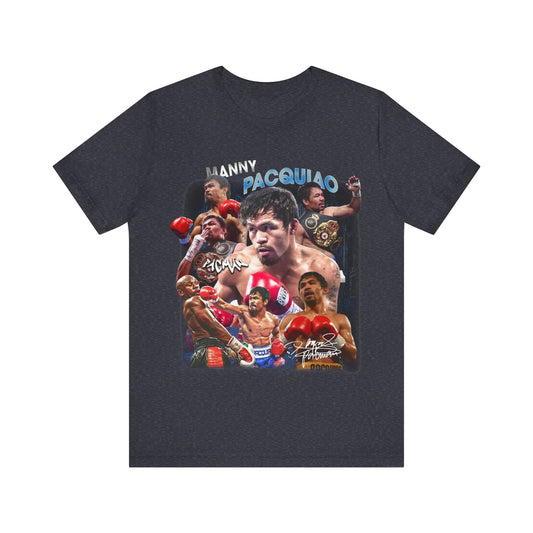 Vintage 90s Fighter Bootleg Style TShirt MANNY PACQUIAO Unisex Graphic Tee Shirt